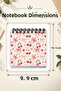 Romantic Cherry and Pink Bow Pattern Mini Notepad Set - 3