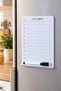 Magic Notes Magnetic Summer Memo Board, Refrigerator Shopping List, with Pen Gift, 10X14 cm