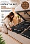 8-Piece Large Size Under-Bed Storage Bag Set 65X45X22 cm Black Thick Interlining Fabric Zippered Foldable Storage Bag - 3