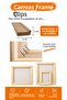 5 Pcs 40X40 Canvas Frame Hoop Punch Wooden Strip for Embroidery 2X3 cm