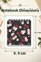 Cherry and Cherry Blossom Patterned Mini Notepad Set - 3