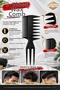 4-Piece Hair Styling Set 20 Gr Powder Wax + 3-Piece Hair Comb Men's Hair Styling Set - 5