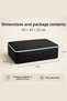 8-Piece Large Size Under-Bed Storage Bag Set 65X45X22 cm Black Thick Interlining Fabric Zippered Foldable Storage Bag - 4