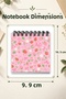 Pink Strawberry and Floral Pattern Mini Notepad Set - 3