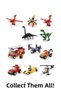 Surprise Egg Set of 6 Building Blocks with Dinosaur and Vehicle Figures Educational Learning Toy with Parts - 6