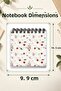 Cute Cherry and Flower Pattern Mini Notepad Set - 3