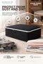8-Piece Large Size Under-Bed Storage Bag Set 65X45X22 cm Black Thick Interlining Fabric Zippered Foldable Storage Bag - 8