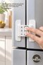 20 Pieces Child Safety Lock – Double Button Refrigerator Drawer Cabinet Door Lock, Adhesive No Drilling Required Child Safety Lock