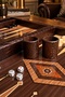 Premium Leather Backgammon Set, with Cloth Bag as a Gift, Made with Quality Leather, Gift Backgammon Set Dimensions: 49.5X24.5X6.5 cm - 3