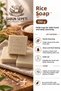 Natural Natural Handmade Rice Soap 100 g - 2