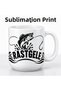 Randomly Written Fish and Fishing Rod Patterned Porcelain Mug 300 ml – Gift for Fisherman, Printed Coffee Cup - 8