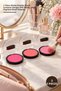 3-Piece Matte Powder Blush Set – 3-Pack Matte Powder Blush with Compact Mirror Design for Cheek Makeup, Highly Pigmented Blush Powder