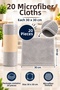 Roll Microfiber Cleaning Cloth 30X30 cm Multi-Purpose Kitchen Bathroom Glass Furniture Cloth 20Pcs - 3