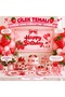 Strawberry Themed Birthday Vinyl Banner Happy Birthday Birthday Banner Party Ornament Backdrop Decoration Happy Birthday |   Children's Party Decoration Birthday Party Set Ornament - 3