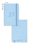 2027 Year Elasticated Daily Pocket Planner 12 Months Blue - 7