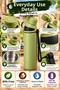 600 ml Khaki Thermos Flask with Stainless Steel Inner Surface, Handle and Carrying Strap for Hot and Cold Drinks - 7