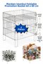 2 Pieces 60X80 cm Foldable Promotional Basket Metal Multi-Purpose Shop Basket