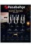 6 Pcs Iconic Footed Glassware 340 Cc Volume 20 cm Length 7 cm Mouth Width 7 cm Base Width Stylish High-Quality Delicate Product - 2