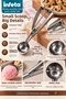 Small Size Stainless Steel Ice Cream Scoop Metal Spring-Loaded Cookie Portioning Spoon - 3