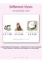 Cat Sticker Set 400+ Pieces 9 Different Sizes Watercolor Gouache Agenda Planner Scrapbook Journal 6 Sheets A4 - 3