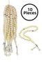 10 Pieces of 33 Plastic Prayer Beads Set for Distribution as Hajj Umrah Mevlüt Gift – 8 mm – Cream
