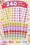 240 Pieces 6 Sheets School Label for Teachers |   Homework Check Motivation Report Card Decoration Sticker Set