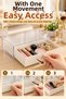Desktop Organizer with Drawers and Transparent Lid Makeup Jewelry Storage Box 23X13X6 cm - 2