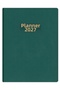 2027 Year 20X27 cm Linen Weekly Planner Agenda Dark Green - 5