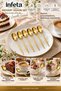 Gold 13 cm 6-Piece Dessert Spoon Set Stainless Steel Shiny Gold Color - 2