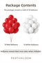 Red White Balloon Set 20 Pieces Birthday Party Special Occasions and Holiday Celebration Organization Balloons - 4