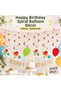 Happy Birthday Spiral Hanging Ornament 6 Pieces 60 cm Balloon Patterned Birthday Ceiling Ornament - 2