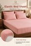 100% Cotton King Size Buttoned Ranforce Bed Sheet with Elastic and 4 Pillows, Striped Duvet Cover Set King Size - 4