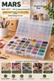 40 Compartment Transparent Organizer Box 39X30X5,5 cm Multi-Purpose Material Organizer - 2