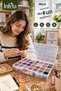 40 Compartment Transparent Organizer Box 39X30X5,5 cm Multi-Purpose Material Organizer - 4