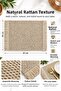 Luxury 6-Piece Cream Wicker Woven Rectangular American Serving Set – 45 × 30 cm - 4