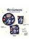Space Themed Birthday Tableware Set for 8 People 8 Plates 8 Cups 16 Napkins Rocket Space - 3