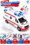 Lighted and Sound Toy Ambulance 23cm – Realistic Emergency Rescue Vehicle with Openable Doors and Stretcher Accessory