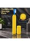 Portable Travel Type Snap-On Cover Toothbrush Storage Container - Hygienic Protection Box - Yellow