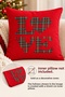 New Year's Collection Premium Fabric Appliqué Detailed Decorative Throw Pillow Cover 1 Piece 43×43 - 7