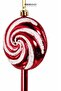 Christmas Ornament Lollipop Candy 2-Piece Tree Ornament Red White 14 cm - 2