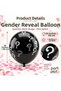 Pink Confetti Gender Reveal Balloon 24 Inch 60 cm Question Mark Baby Shower - 3