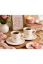 Handmade Ceramic Turkish Coffee Cup Set, 2 Person-4 Piece Cup Set, 75 ml - 5