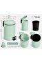 Most Preferred Model, 5-Piece Retro Metal Bathroom Set, 5 Lt Large Trash Can, Toilet Brush, Liquid Soap Dispenser, Toothbrush Holder, Solid Soap Dispenser Set - 4