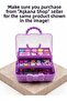 Children's Makeup & Jewelry Organizer Purple Multi-Compartment Portable Box 27X15X15 cm - 3