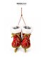 Christmas Ornament Skate Red Green 30 cm