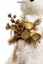 Christmas Decorative Glittery Sitting Deer Figure Cream 42 cm - 2