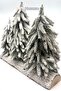 3-Piece Luxury Table Pine 40X30 cm Snowy Real Tree Look Christmas Pine Tree New Year Tree Decoration - 11