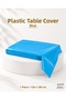 Blue Plastic Tablecloth 120X180 cm Rectangular Birthday Party Cover 1 Piece - 2