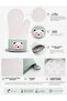 Most Preferred Cute Panda Patterned Silicone Kitchen Glove,28.5 Cm,Heat Resistant, Non-Slip, Waterproof Silicone Potholder, Kitchen-Oven Glove - 4