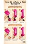 Pink Foil Balloon Number 4 16 Inch 40 Cm, 4 Year Old Balloon, Birthday Party Decoration - 3